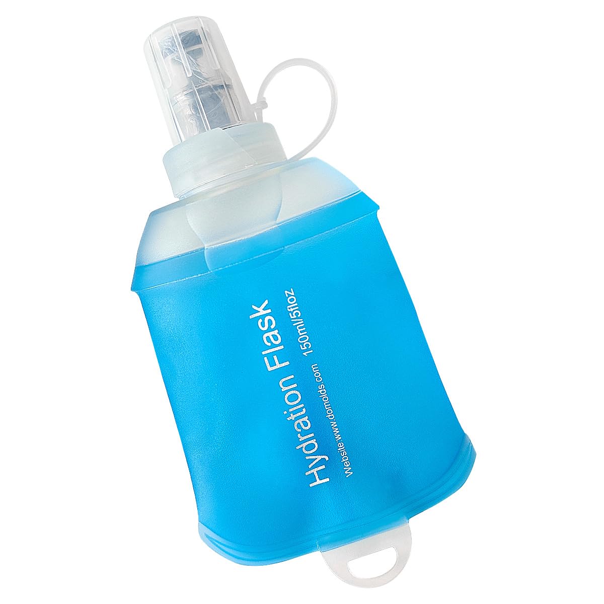 WILDREEDS 500ml Soft Flask, TPU Collapsible Soft Water Bottle for Hydration Pack, Running Vest, Folding Water Bottle for Hiking Cycling Climbing-1Pcs, White