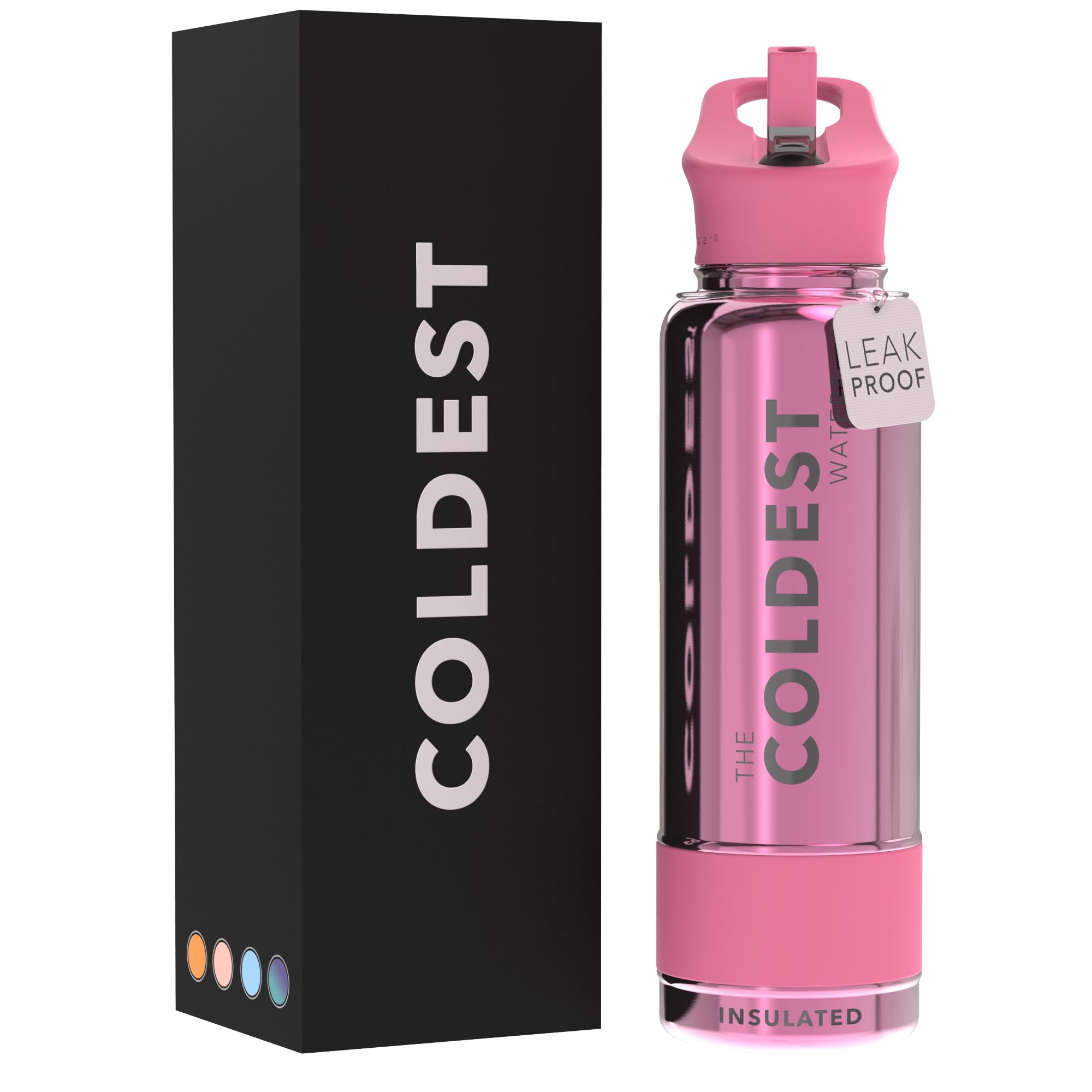 Coldest Insulated Water Bottle with Straw Lid - Stainless Steel Metal Insulated Bottle for Men & Women (Camouflage Flag, 40 oz)