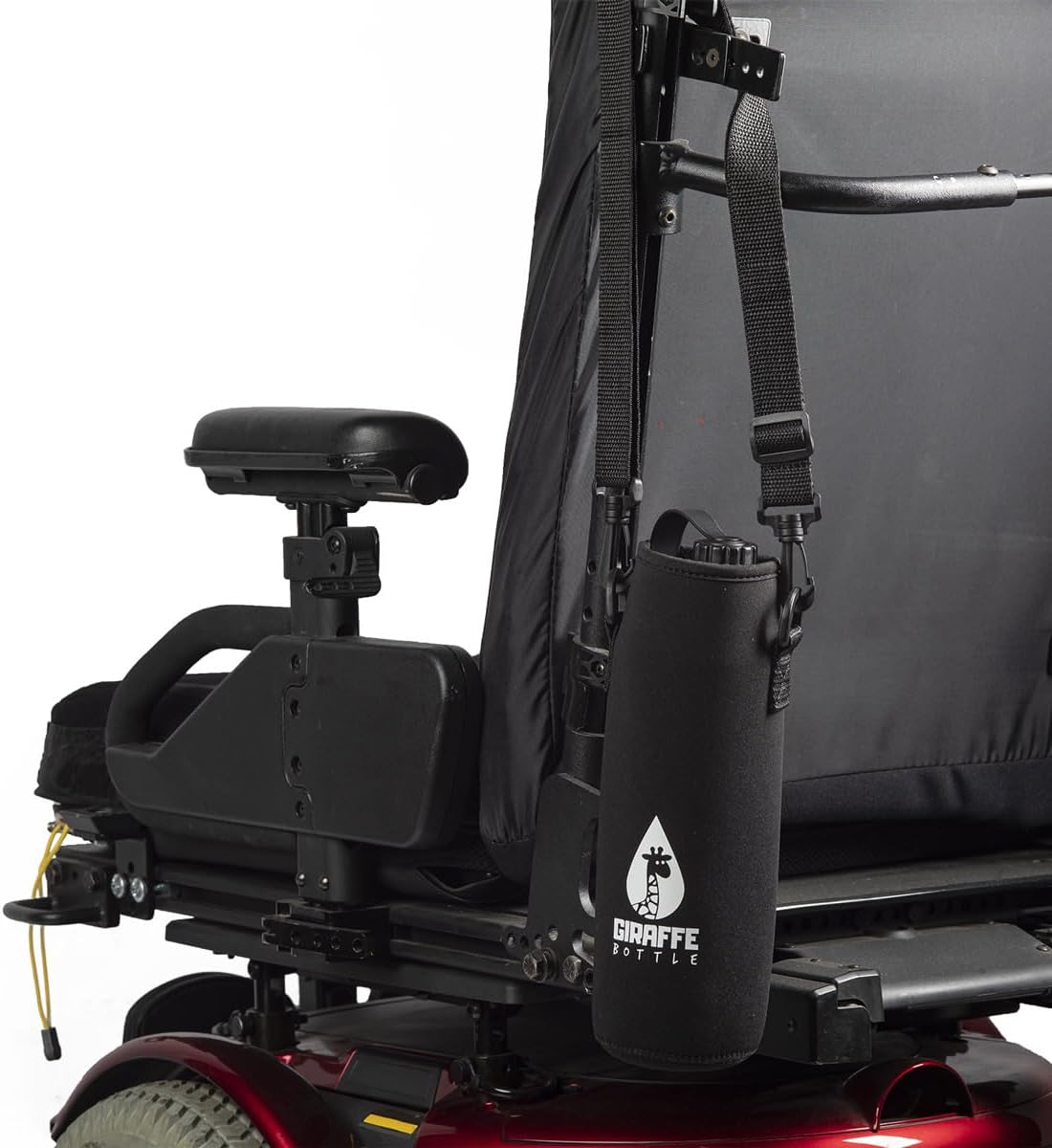 Giraffe Bottle Journey Hydration System, Insulated Stainless Steel Bottle, 36 inch / 91 cm Journey Straw, with Neoprene Bottle Carrier