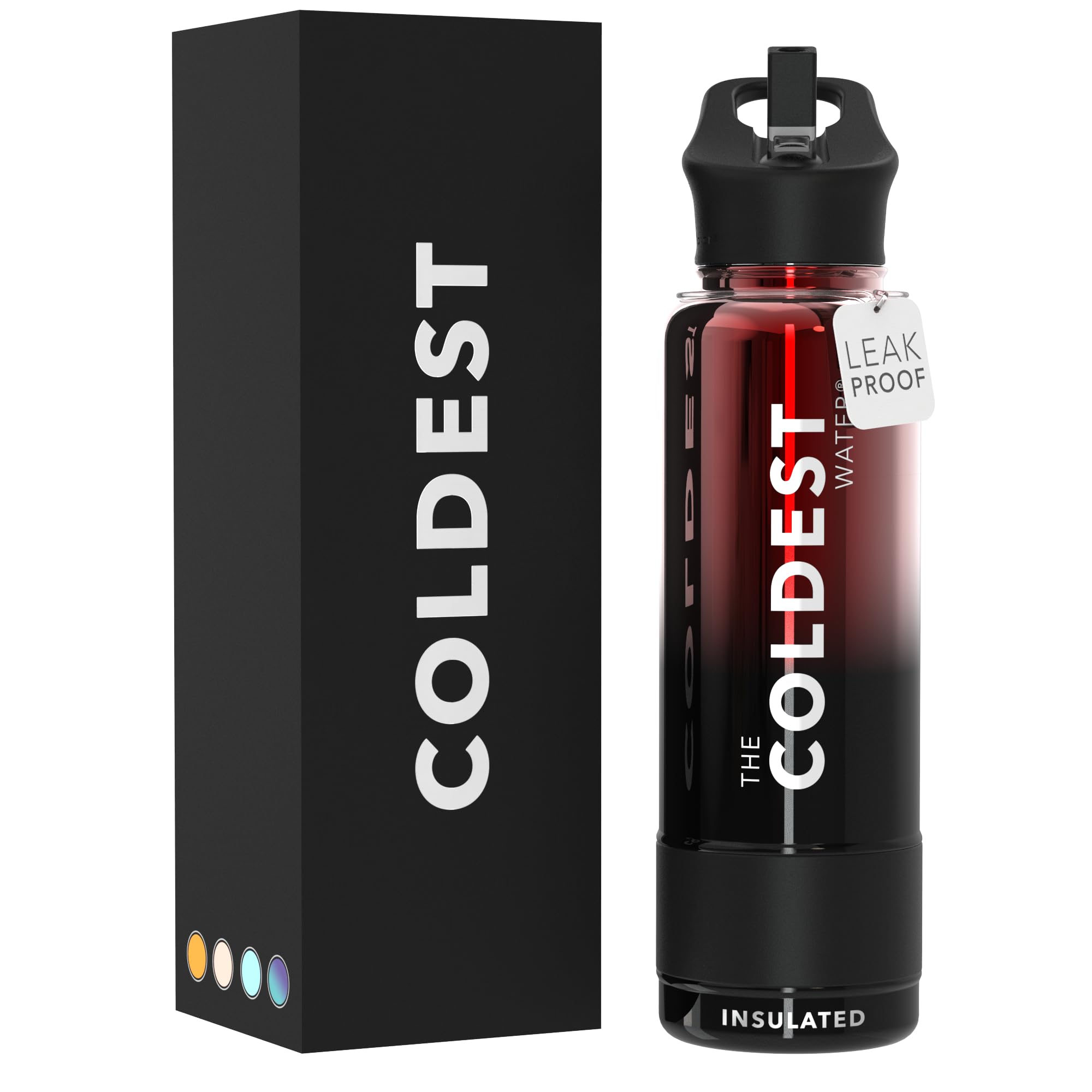 Coldest Insulated Water Bottle with Straw Lid - Stainless Steel Metal Insulated Bottle for Men & Women (Camouflage Flag, 40 oz)