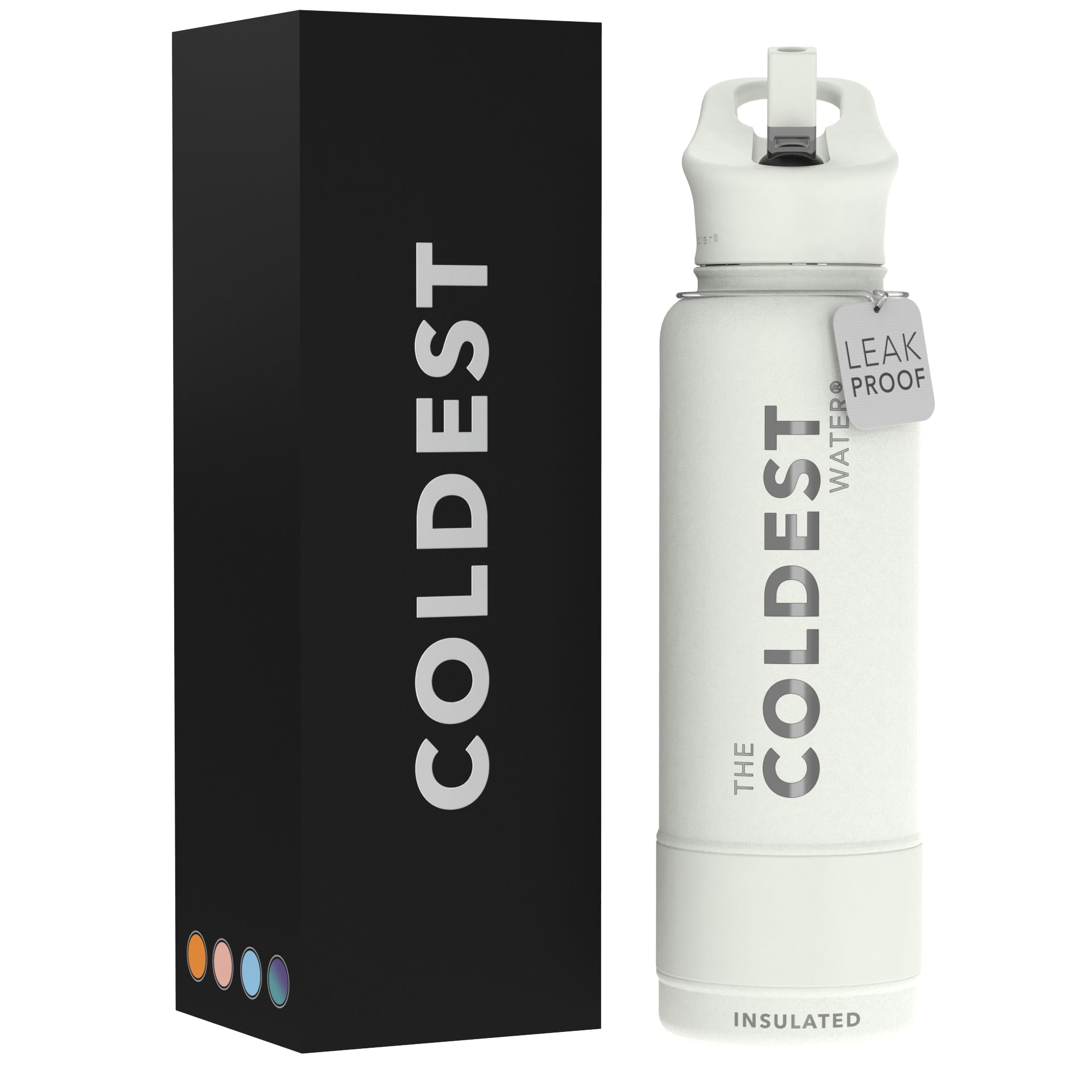 Coldest Insulated Water Bottle with Straw Lid - Stainless Steel Metal Insulated Bottle for Men & Women (Camouflage Flag, 40 oz)