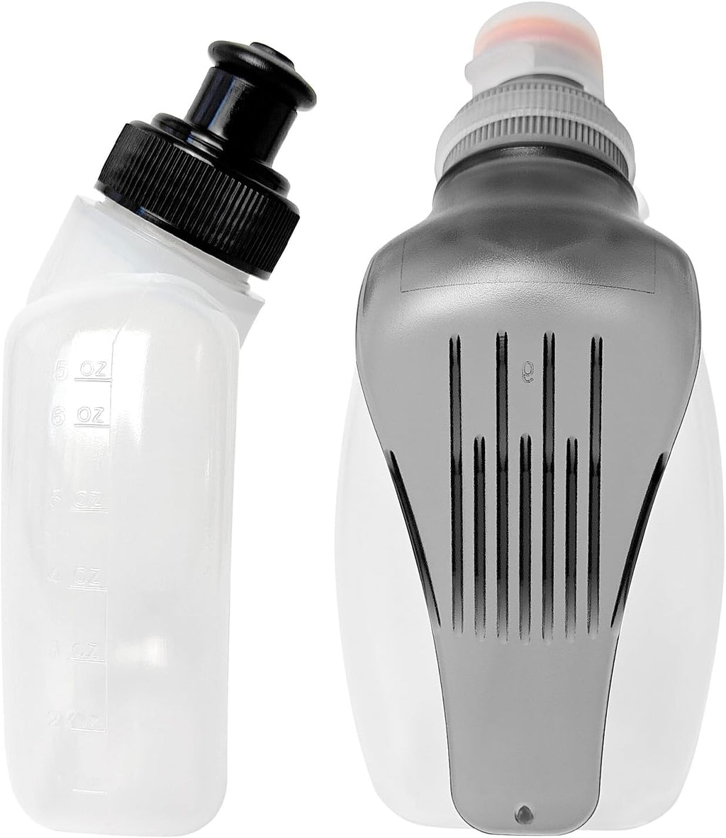 2 Pack BPA Free Water Bottles for the Running Hydration Belt (1 * 175ml & 1 * 250ml)