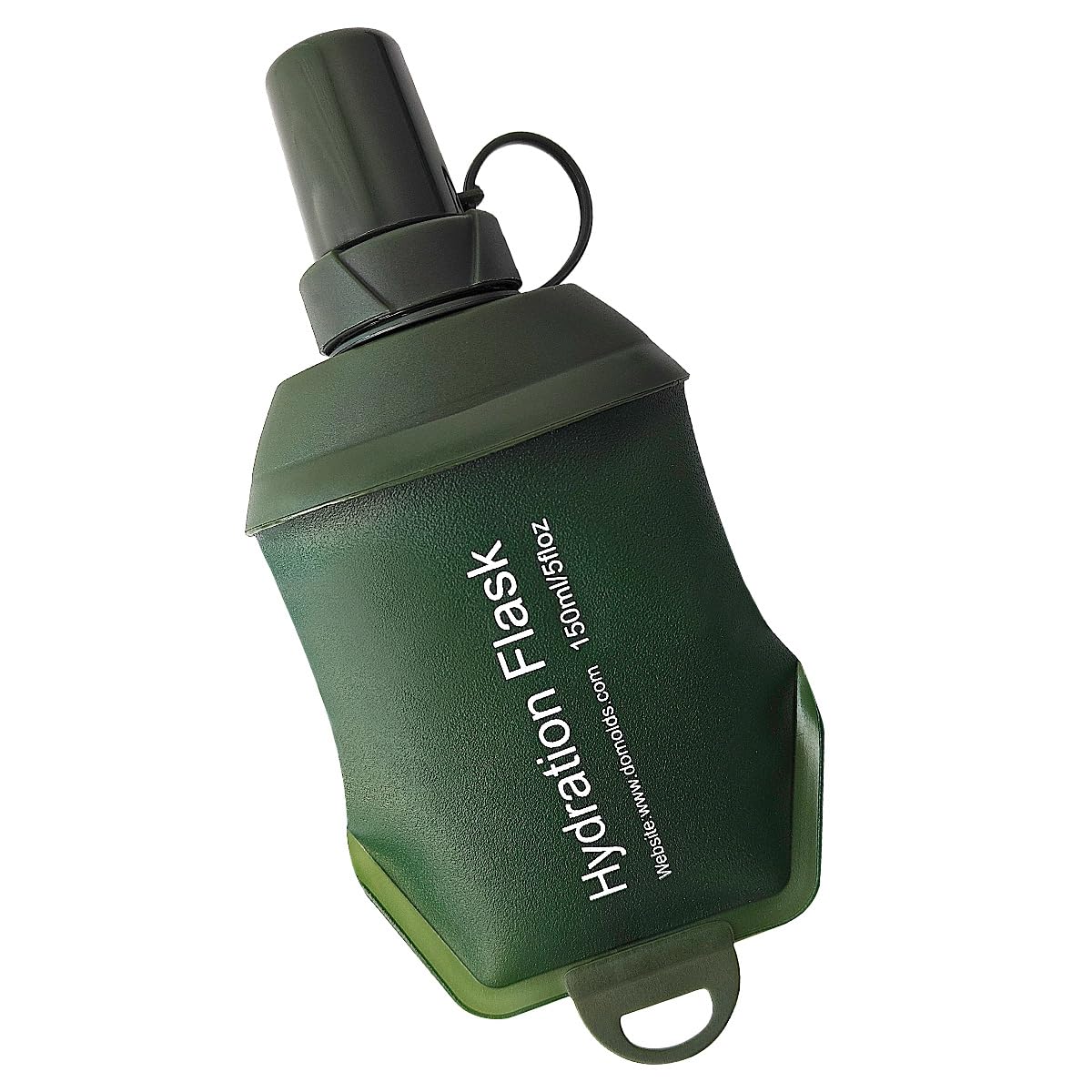 WILDREEDS 500ml Soft Flask, TPU Collapsible Soft Water Bottle for Hydration Pack, Running Vest, Folding Water Bottle for Hiking Cycling Climbing-1Pcs, White