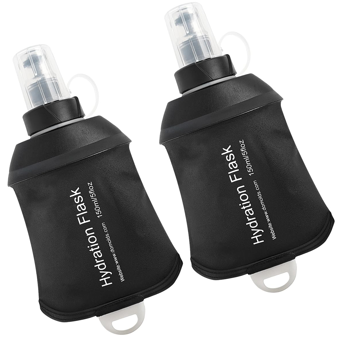 WILDREEDS 500ml Soft Flask, TPU Collapsible Soft Water Bottle for Hydration Pack, Running Vest, Folding Water Bottle for Hiking Cycling Climbing-1Pcs, White