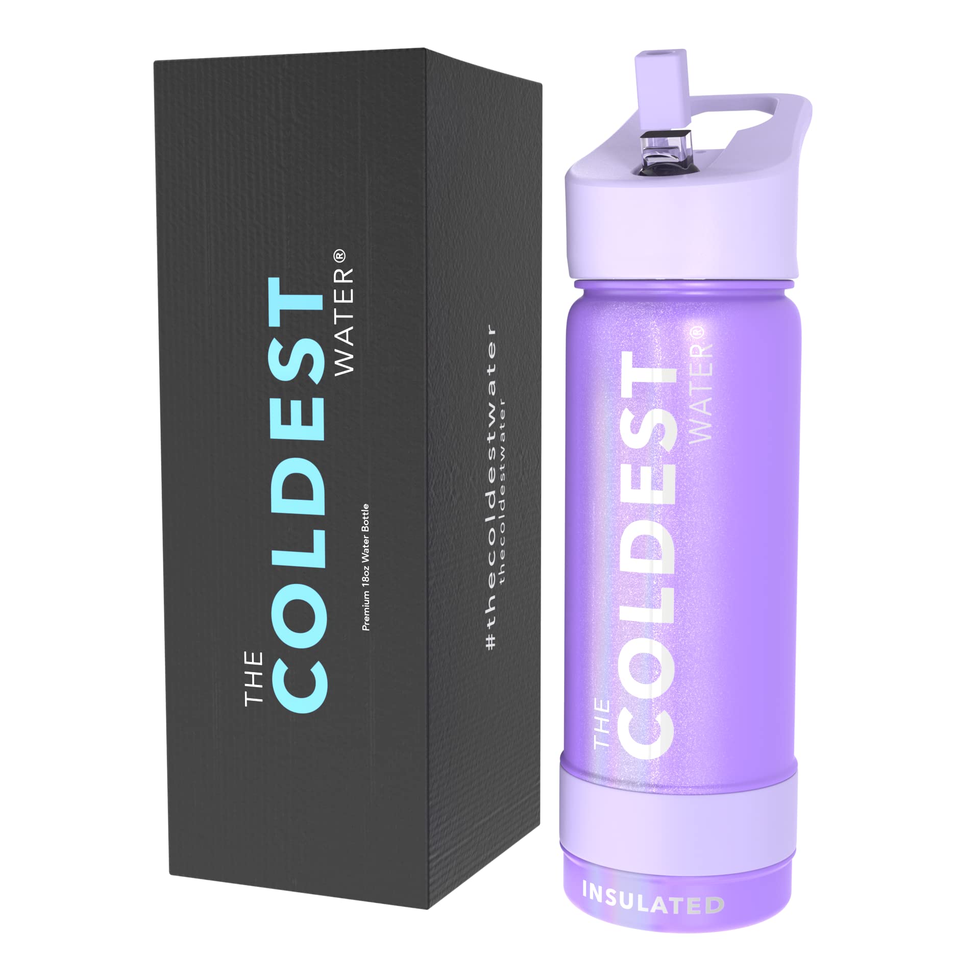 Coldest Insulated Water Bottle with Straw Lid - Stainless Steel Metal Insulated Bottle for Men & Women (Camouflage Flag, 40 oz)