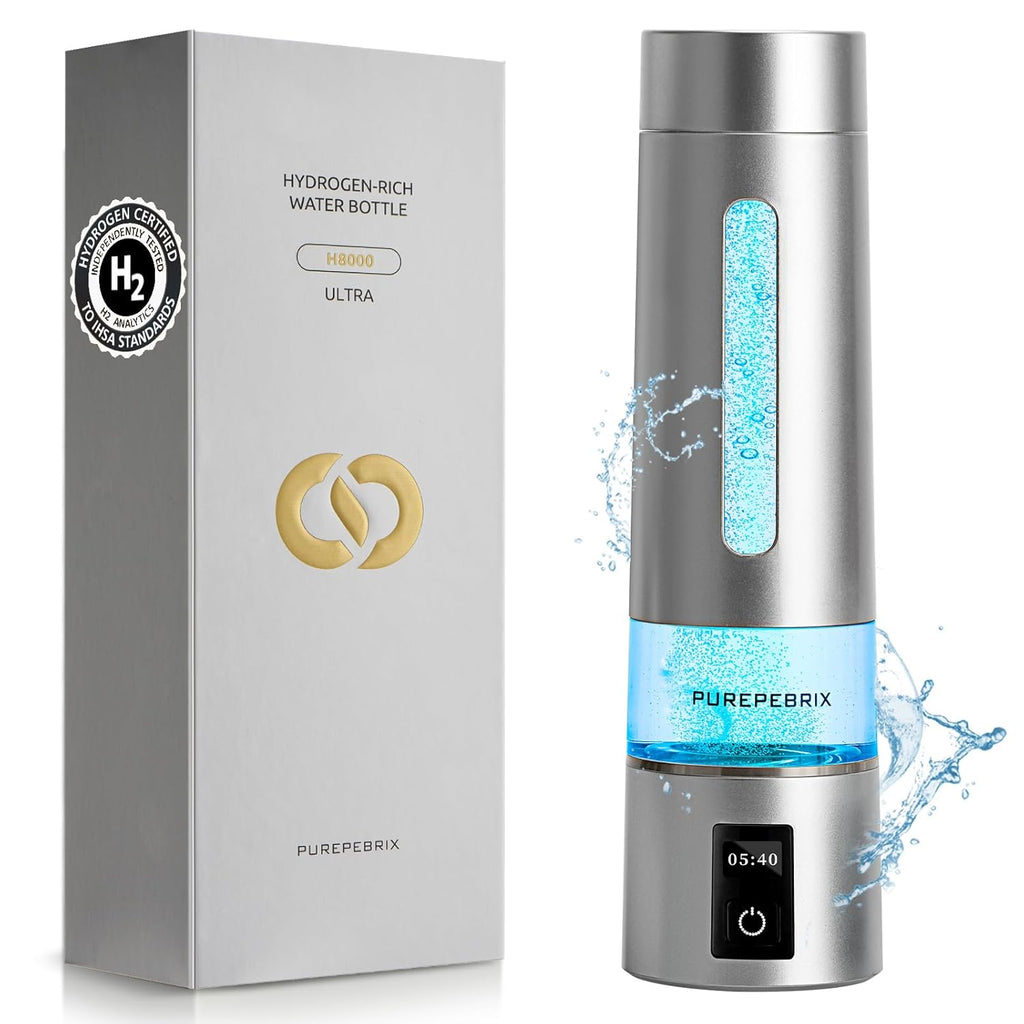 2025 Update Hydrogen Water Bottle Generator - Up to 8100 PPB | Certified H2 Generator-Portable Alkaline Water Pitcher | 3 Hydrogen Modes| Platinum-Iridium Catalyst | Healthy Gift