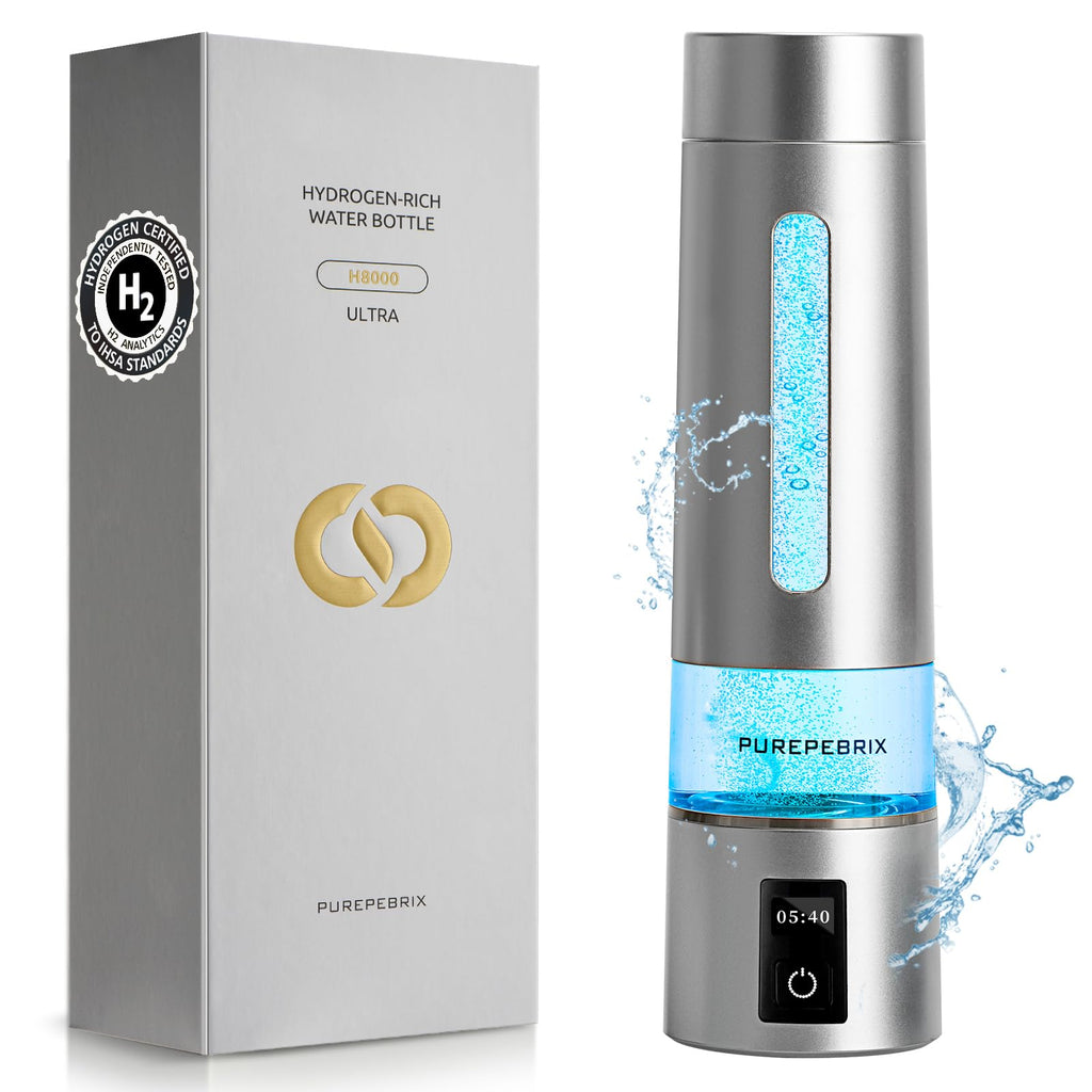 2025 Update Hydrogen Water Bottle Generator - Up to 8100 PPB | Certified H2 Generator-Portable Alkaline Water Pitcher | 3 Hydrogen Modes| Platinum-Iridium Catalyst | Healthy Gift
