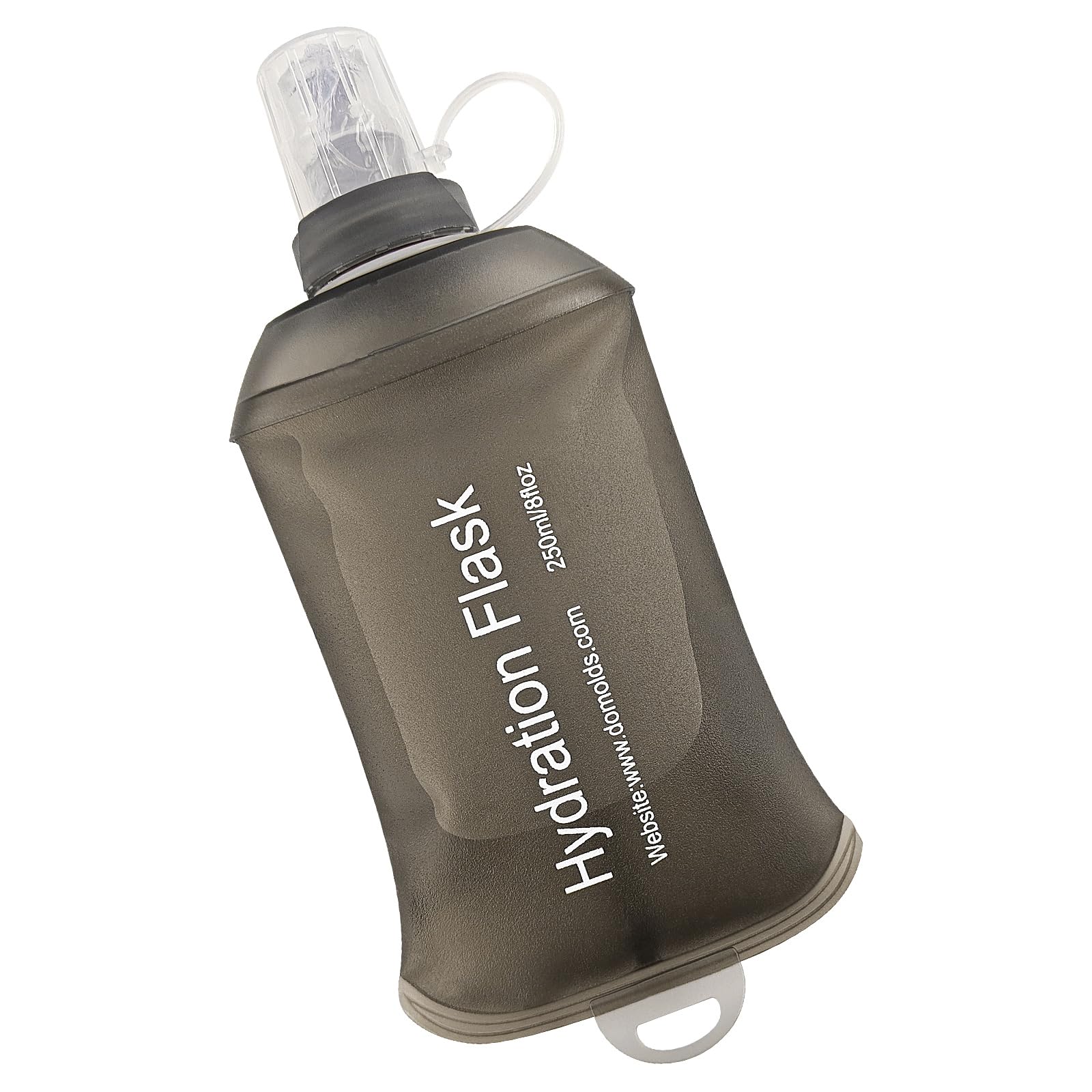 WILDREEDS 500ml Soft Flask, TPU Collapsible Soft Water Bottle for Hydration Pack, Running Vest, Folding Water Bottle for Hiking Cycling Climbing-1Pcs, White