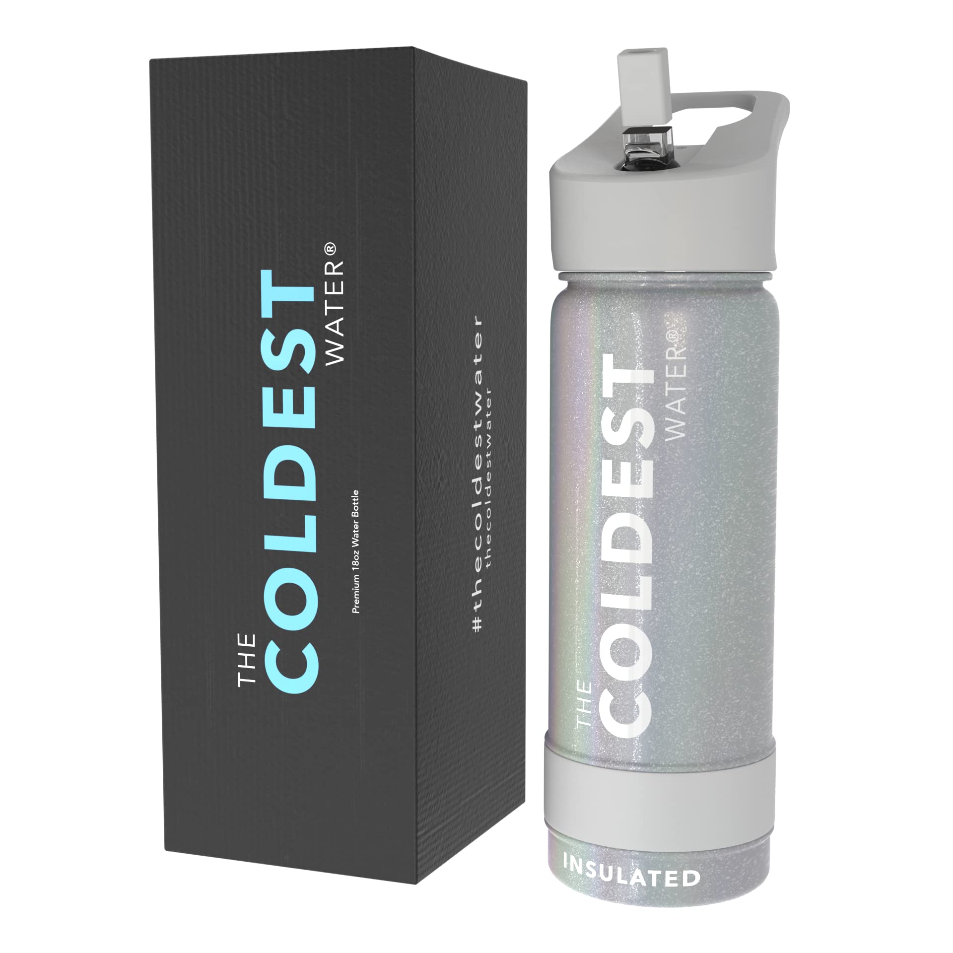 Coldest Insulated Water Bottle with Straw Lid - Stainless Steel Metal Insulated Bottle for Men & Women (Camouflage Flag, 40 oz)