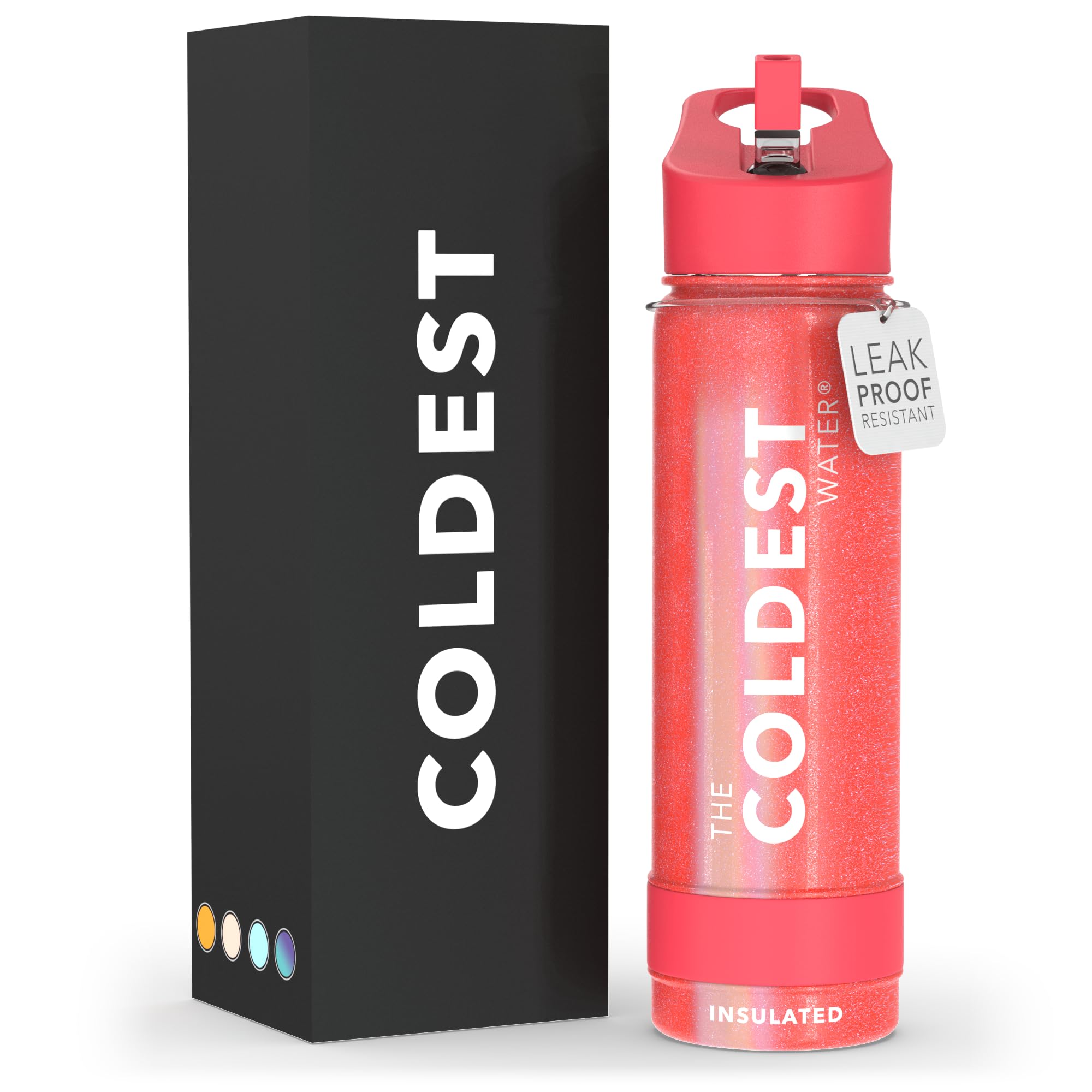 Coldest Insulated Water Bottle with Straw Lid - Stainless Steel Metal Insulated Bottle for Men & Women (Camouflage Flag, 40 oz)